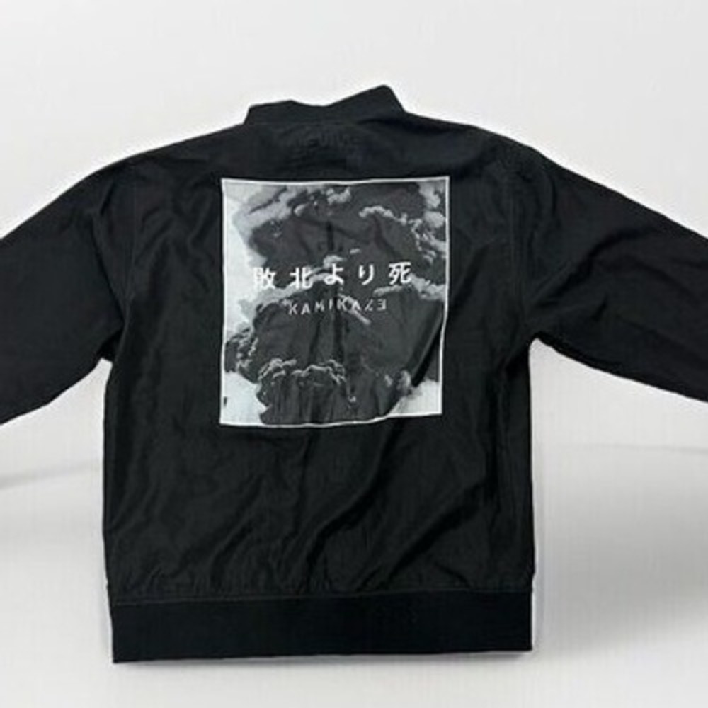 Eminem Bomber Jacket Mens Large Black‎ Kamikaze Death Before Defeat Lightweight